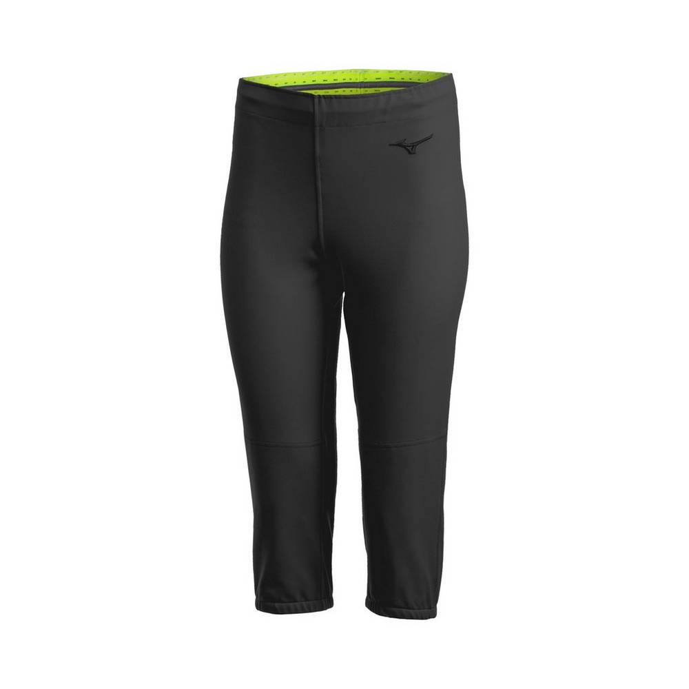 Womens Mizuno Stretch - Unbelted Softball Pants Black Philippines (HSEJLI602)